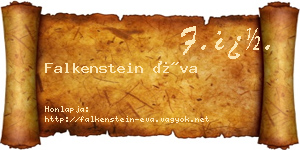 Falkenstein Éva névjegykártya